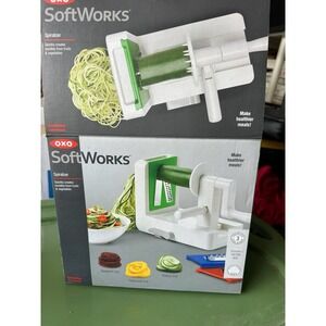 OXO SoftWorks Spiralizer Vegetable Noodle Maker w/ 3 Blades & Box